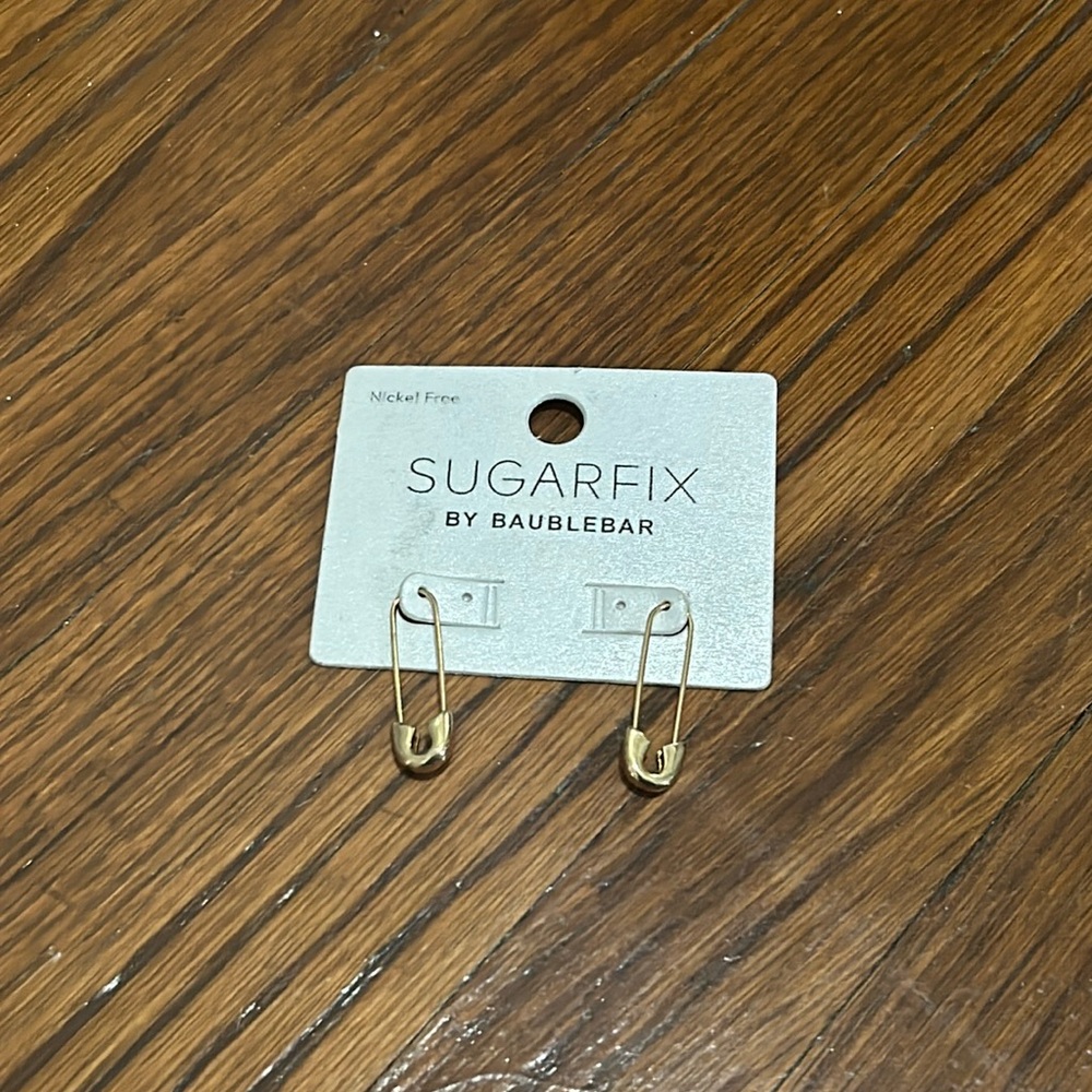 Safety Pin Earrings. NWT